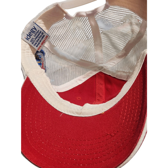 Washington Nationals Hat Idegy Men's Adjustable Snapback Red White Mesh MLB - Picture 5 of 5